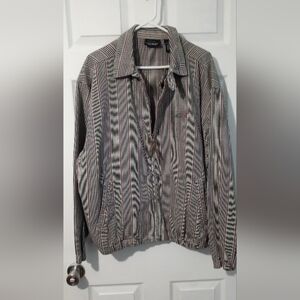 Greg Norman Collection Gray Lightweight Shirt Jacket
